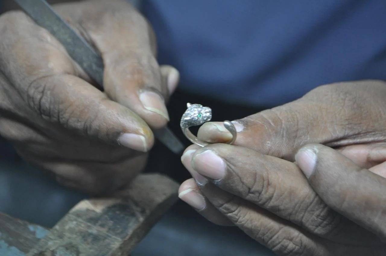 Jewellery artisan at work